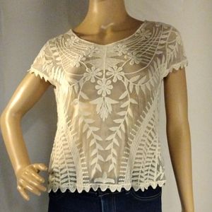 No tag See through crop top